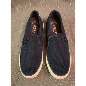 Sperry navy blue slip ons women’s size 6